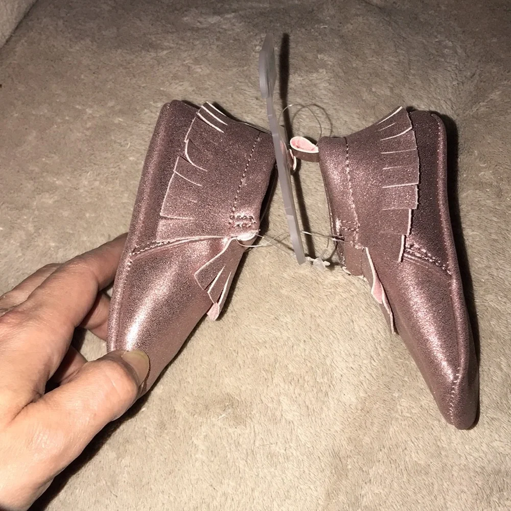 Pink sparkly 6-9 months Mocassins Target New